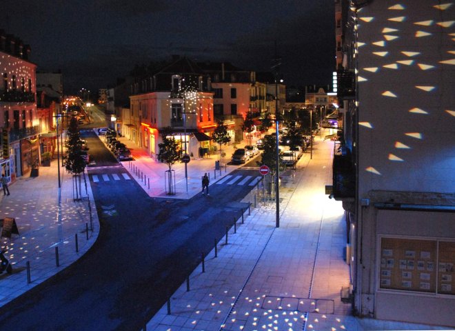 scénographie lumière d’une rue emblématique